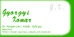 gyorgyi komar business card